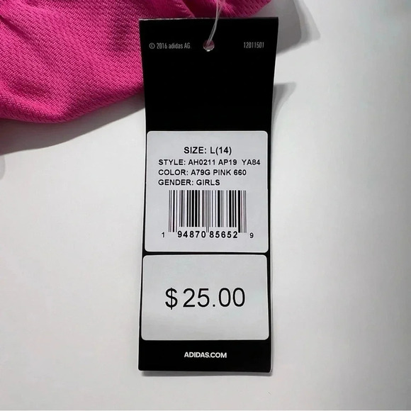 ***NWT*** Girls Adidas Athletic mesh Shorts - Picture 4 of 4